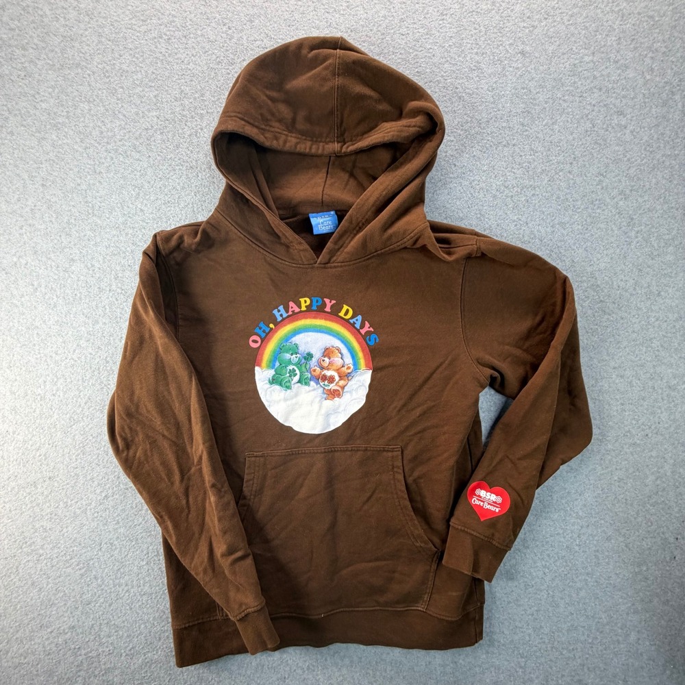 By Samii Ryan BSR x Care Bears Oh Happy Days Brown‎ Hoodie Small 2021 Collab